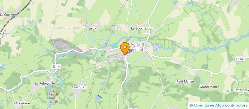 localisation de l'entreprise ADAM-CENTAURE-PVC SAS  SAINT-AGNANT-DE-VERSILLAT