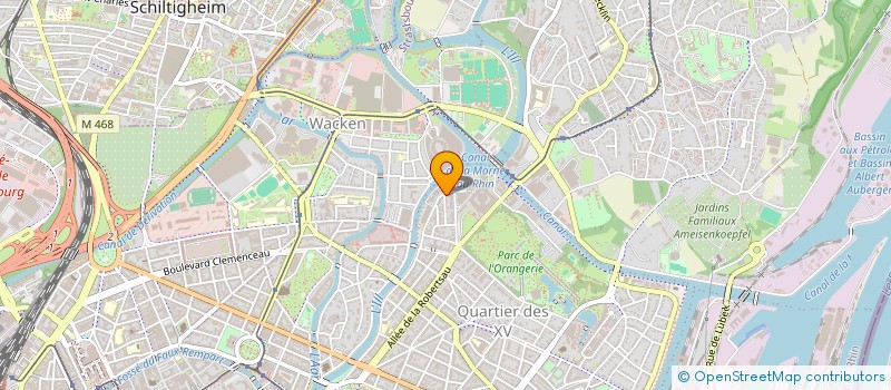 localisation de l'entreprise ADAM COIFFURE à STRASBOURG