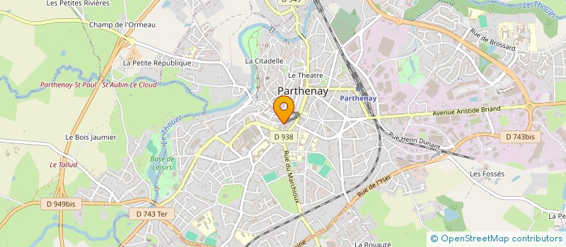 localisation de l'entreprise ADAM CONSTRUCTIONS  PARTHENAY