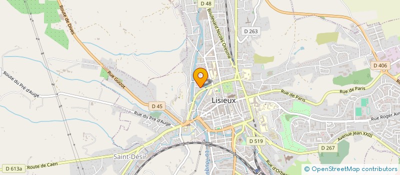 localisation de l'entreprise ADAM DE LIVET  LISIEUX