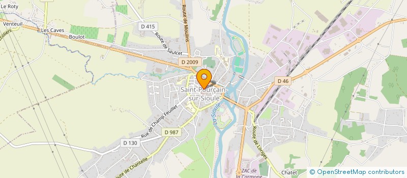 localisation de l'entreprise ADAM & ELLES à SAINT-POURCAIN-SUR-SIOULE