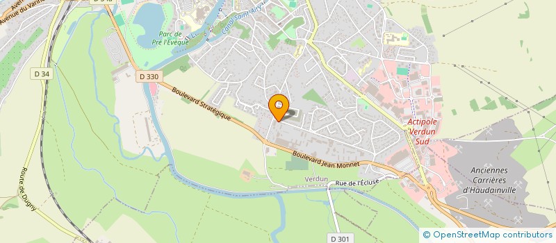 localisation de l'entreprise ADAM ET ASSOCIES à VERDUN