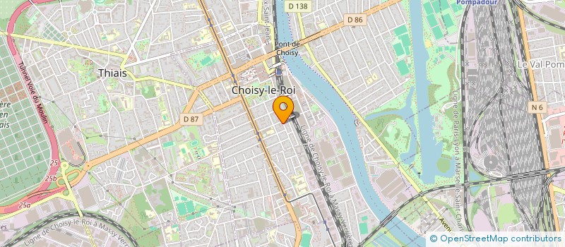 localisation de l'entreprise ADAM-H2 à CHOISY-LE-ROI