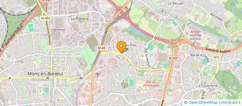 localisation de l'entreprise ADAM HABITAT  VILLENEUVE-D'ASCQ