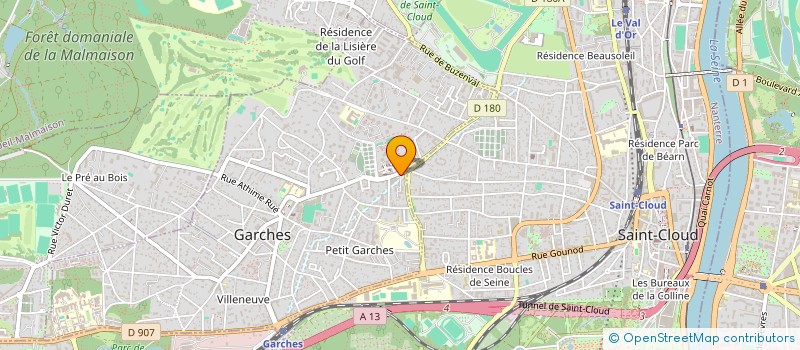 localisation de l'entreprise ADAM INVEST à GARCHES