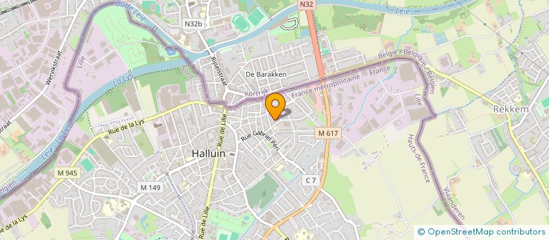 localisation de l'entreprise ADAM ITS à HALLUIN
