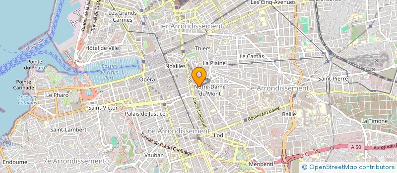 localisation de l'entreprise ADAM-JEREZ  MARSEILLE 6EME