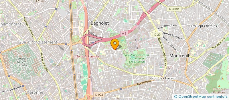 localisation de l'entreprise ADAM MANUEL ET ADAM FLORENCE à BAGNOLET