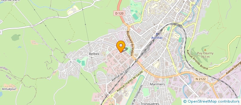 localisation de l'entreprise ADAM PLANET à AURILLAC