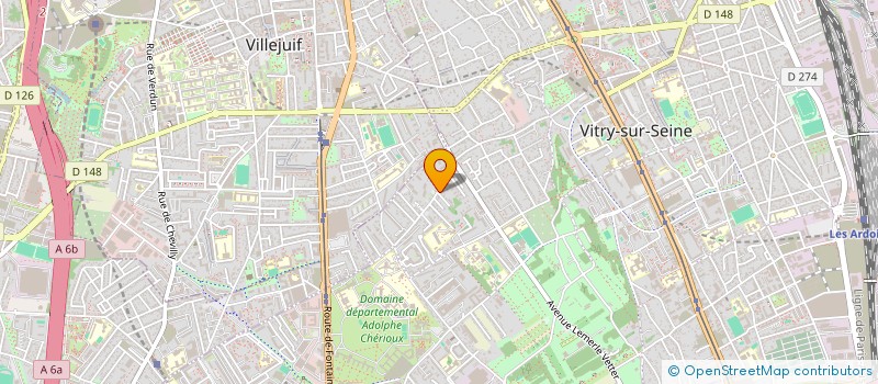 localisation de l'entreprise ADAM PRIM à VITRY-SUR-SEINE
