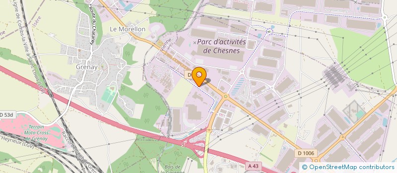 localisation de l'entreprise ADAM'S à SAINT-QUENTIN-FALLAVIER