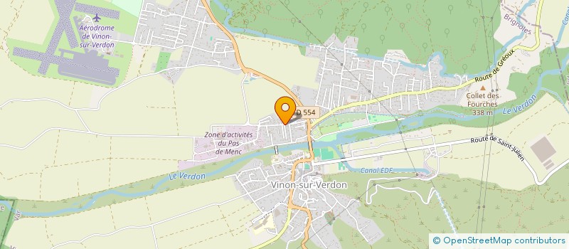 localisation de l'entreprise ADAM'S  VINON-SUR-VERDON