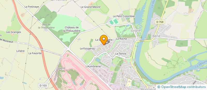 localisation de l'entreprise ADAM'S FAMILY  MONTREUIL-JUIGNE