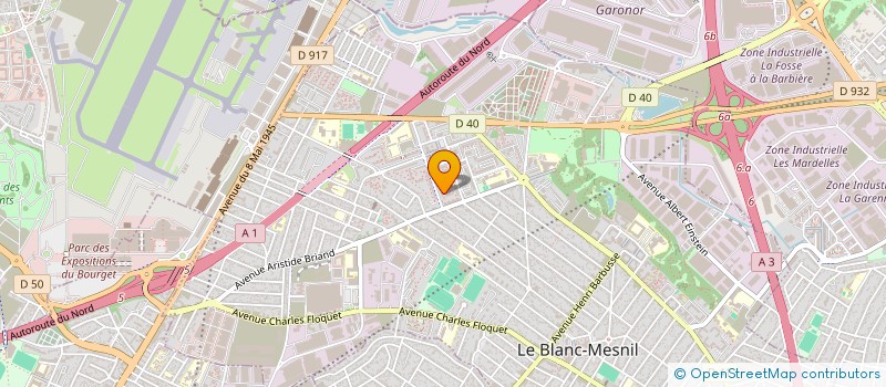 localisation de l'entreprise ADAM'S FRUITS SAS à LE BLANC-MESNIL