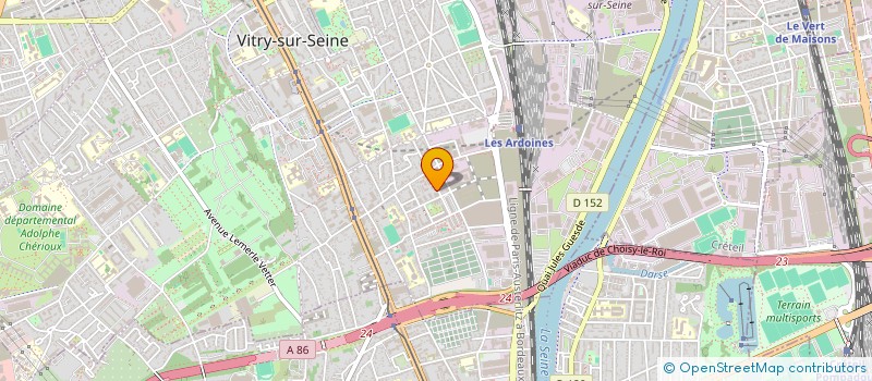 localisation de l'entreprise ADAM SERVICE VTC  VITRY-SUR-SEINE