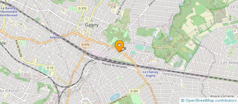 localisation de l'entreprise ADAM SERVICES à GAGNY