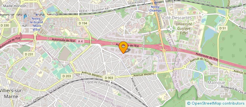 localisation de l'entreprise ADAM TRANSPORT à NOISY-LE-GRAND