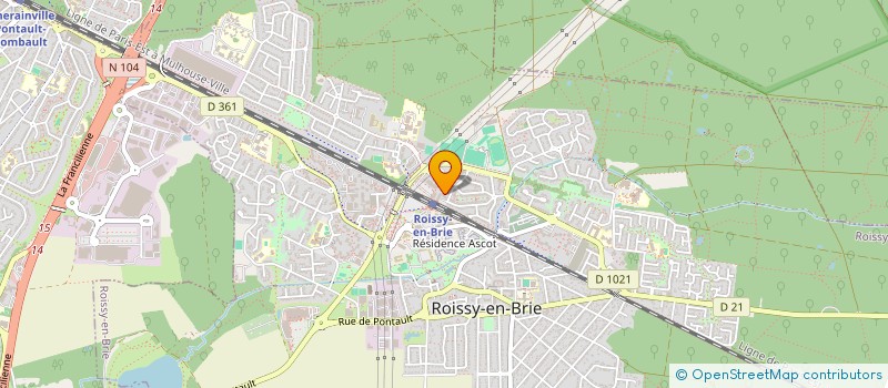 localisation de l'entreprise ADAM TRANSPORT à ROISSY-EN-BRIE