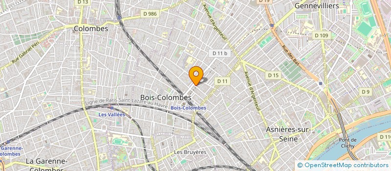 localisation de l'entreprise ADAM WITEK à BOIS-COLOMBES