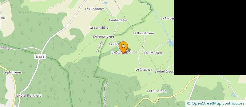 localisation de l'entreprise ADAM YANNICK à MOUTIERS-AU-PERCHE