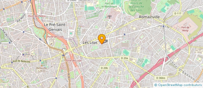 localisation de l'entreprise ADAMA  LES LILAS