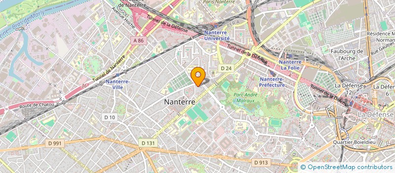 localisation de l'entreprise ADAMAL  NANTERRE
