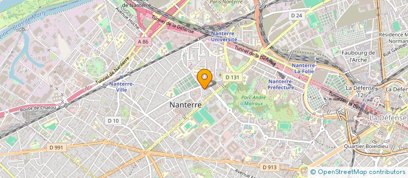localisation de l'entreprise ADAMAL CONSULTING à NANTERRE