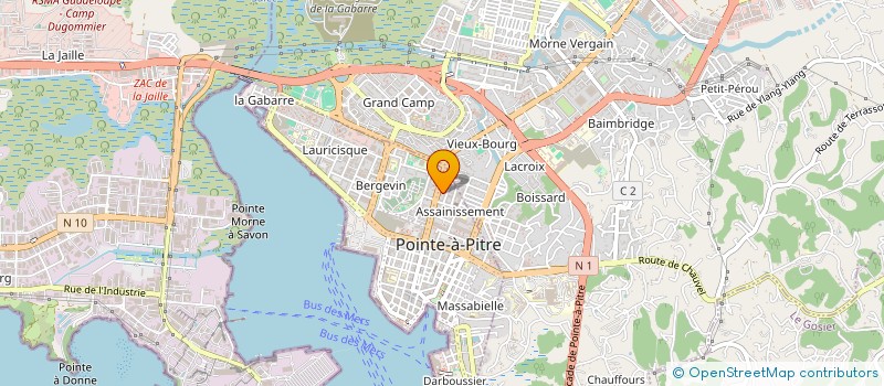 localisation de l'entreprise ADAMAS FORMATIONS à POINTE A PITRE