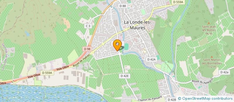 localisation de l'entreprise ADAMCZAK ET FILS  LA LONDE-LES-MAURES