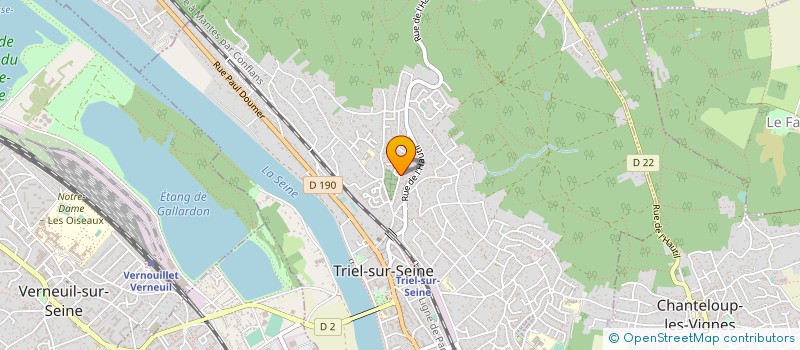 localisation de l'entreprise ADAMI CLOISONS PLAFONDS à TRIEL-SUR-SEINE