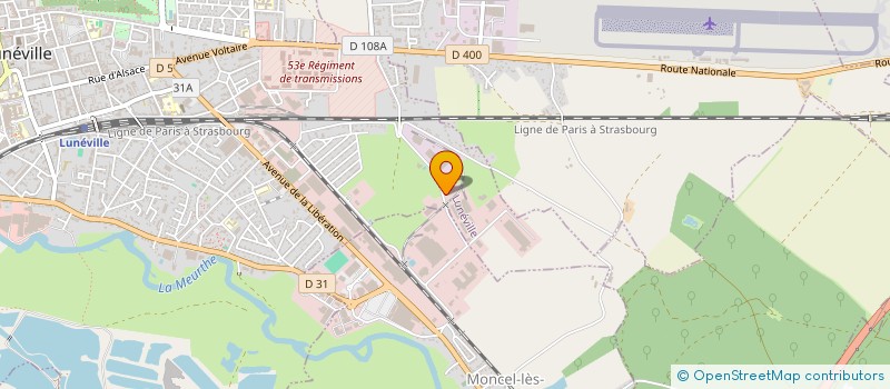 localisation de l'entreprise ADAMI CONSTRUCTION  LUNEVILLE