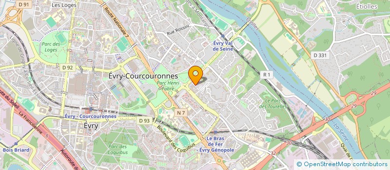 localisation de l'entreprise ADAMIS FOL 91  EVRY-COURCOURONNES