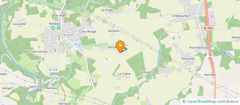 localisation de l'entreprise ADAMLENA  CLEGUER