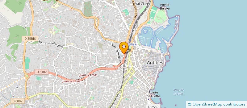 localisation de l'entreprise ADAMO à ANTIBES