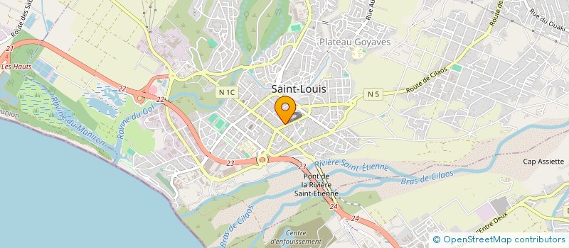 localisation de l'entreprise ADAMO PIZZA à SAINT-LOUIS