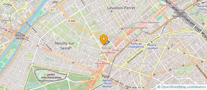 localisation de l'entreprise ADAMONI à NEUILLY-SUR-SEINE