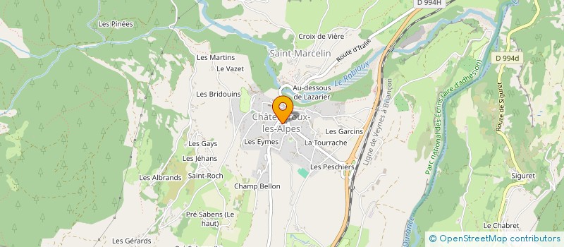 localisation de l'entreprise ADAMONT  CHATEAUROUX-LES-ALPES