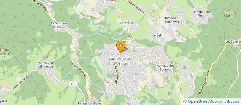 localisation de l'entreprise ADAMS  SAINT-MARTIN-D'URIAGE