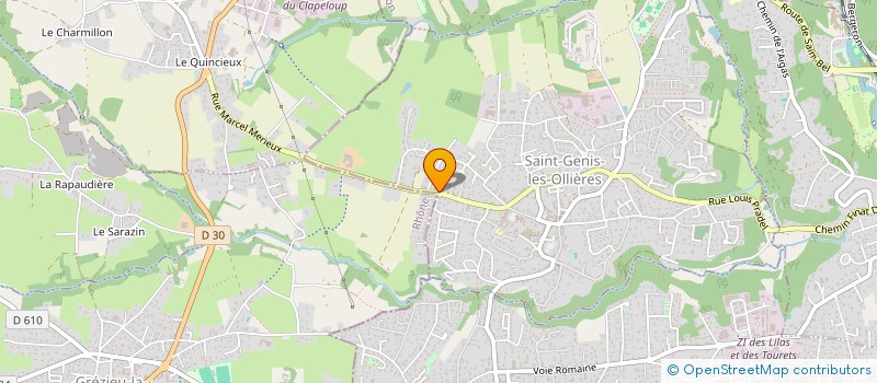 localisation de l'entreprise ADAMS PROPRETE ET MULTI - SERVICES 69  SAINT-GENIS-LES-OLLIERES