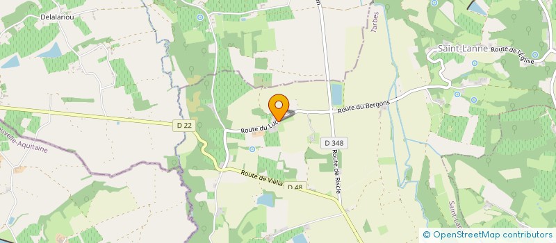 localisation de l'entreprise ADAMS PROPRIETES  SAINT-LANNE