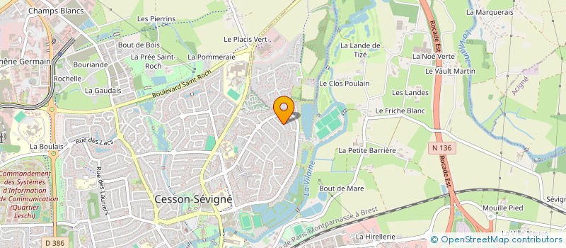 localisation de l'entreprise ADAN à CESSON-SEVIGNE