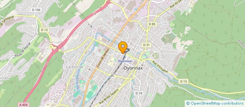 localisation de l'entreprise ADANA à OYONNAX