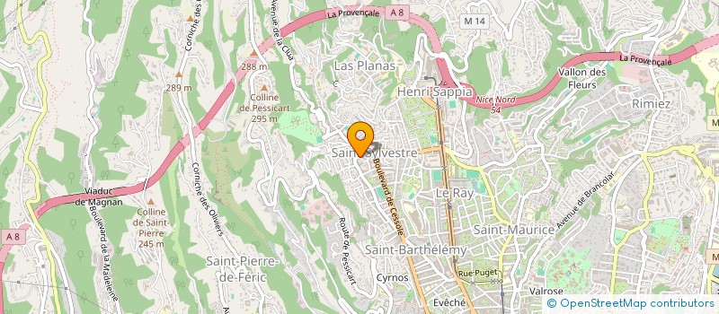localisation de l'entreprise ADANA à NICE