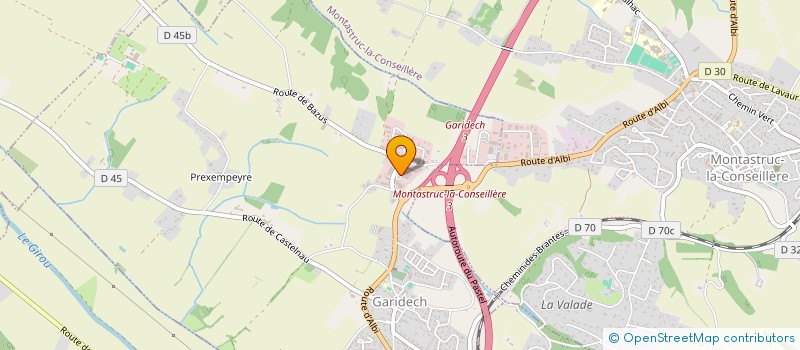 localisation de l'entreprise ADANE  GARIDECH