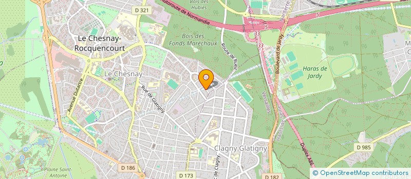 localisation de l'entreprise ADANNA 1  LE CHESNAY-ROCQUENCOURT