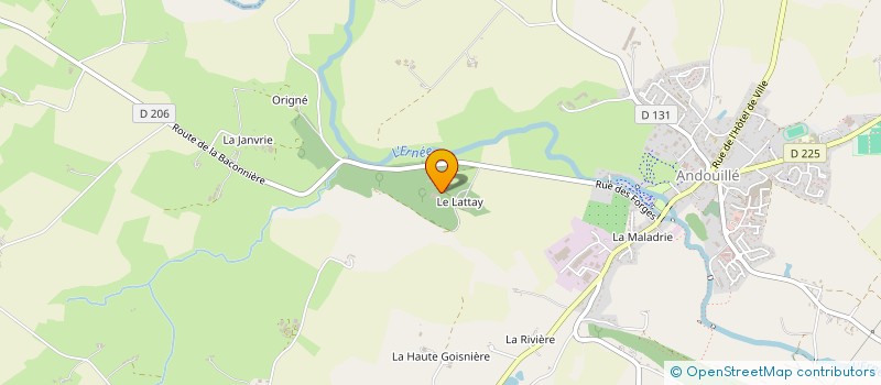 localisation de l'entreprise ADAO  ANDOUILLE