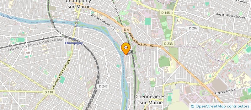 localisation de l'entreprise ADAPATE à CHAMPIGNY-SUR-MARNE