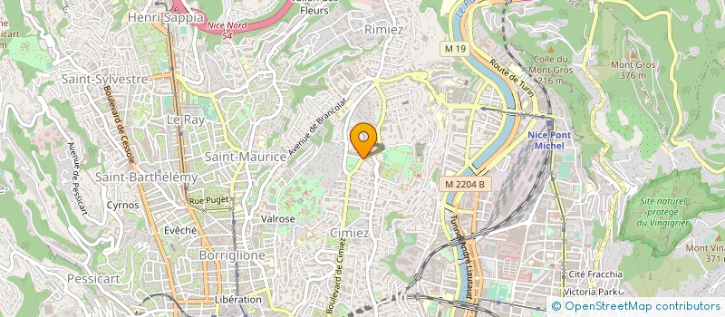 localisation de l'entreprise ADAPDATA à NICE
