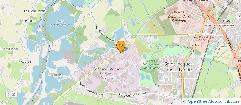 localisation de l'entreprise ADAPEI 35 à SAINT-JACQUES-DE-LA-LANDE