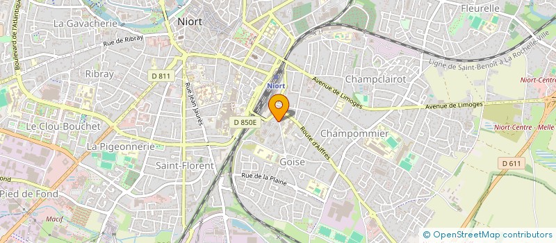 localisation de l'entreprise ADAPEI 79  NIORT